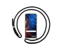 Funda Colgante Transparente para Xiaomi POCO X3 GT 5G con Cordon Negro