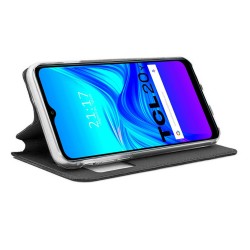 Funda Libro Soporte con Ventana para TCL 20Y color Negra 2