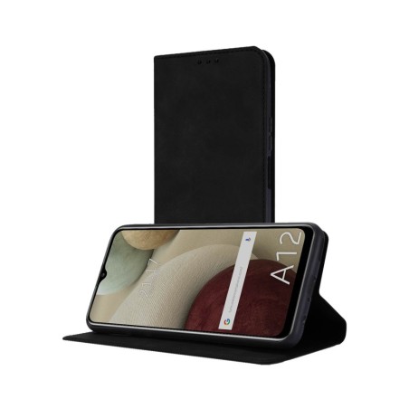 Funda Polipiel con tarjetero para Samsung Galaxy A12 color Negra