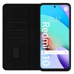 Funda Polipiel con tarjetero para Xiaomi Redmi 10 (2021/2022) color Negra 2