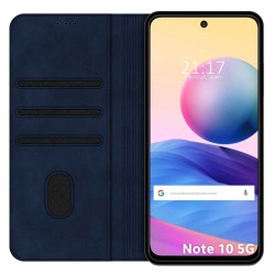 Funda Polipiel con tarjetero para Xiaomi Redmi Note 10 5G / POCO M3 Pro 5G color Azul 2