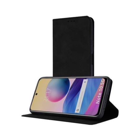 Funda Polipiel con tarjetero para Xiaomi Redmi Note 10 5G / POCO M3 Pro 5G color Negra