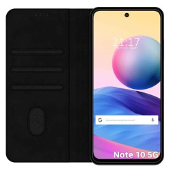 Funda Polipiel con tarjetero para Xiaomi Redmi Note 10 5G / POCO M3 Pro 5G color Negra 2