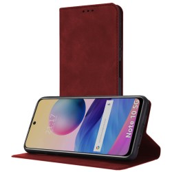 Funda Polipiel con tarjetero para Xiaomi Redmi Note 10 5G / POCO M3 Pro 5G color Roja