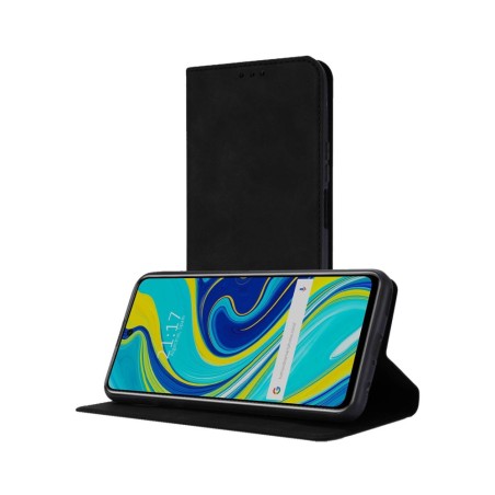 Funda Polipiel con tarjetero para Xiaomi Redmi Note 9S / Note 9 Pro color Negra