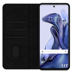 Funda Polipiel con tarjetero para Xiaomi 11T 5G / 11T Pro 5G color Negra 2