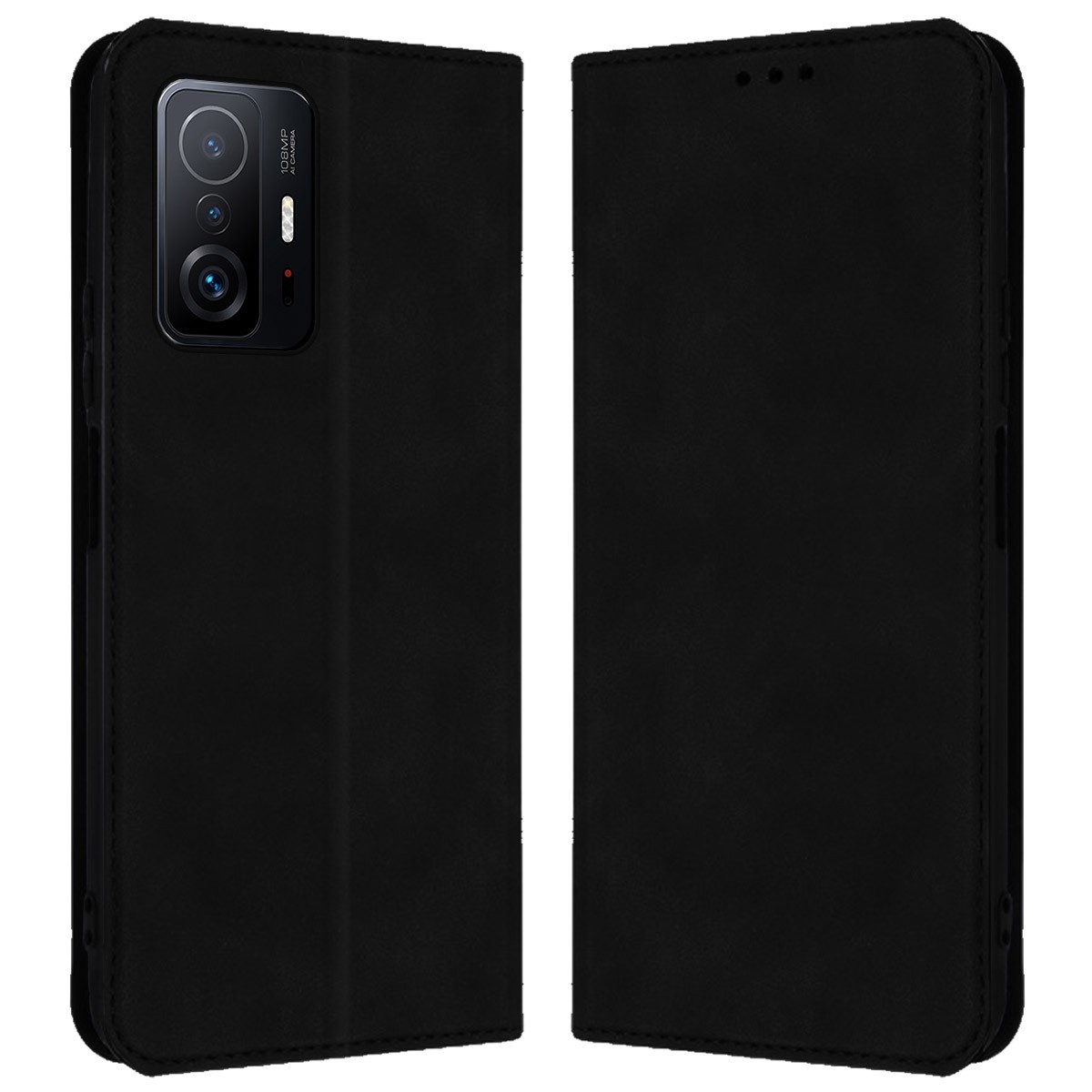 Funda Polipiel con tarjetero para Xiaomi 11T 5G / 11T Pro 5G color Negra