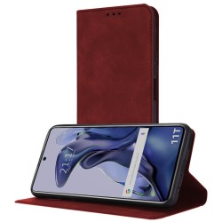 Funda Polipiel con tarjetero para Xiaomi 11T 5G / 11T Pro 5G color Roja