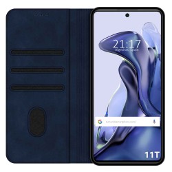 Funda Polipiel con tarjetero para Xiaomi 11T 5G / 11T Pro 5G color Azul 2