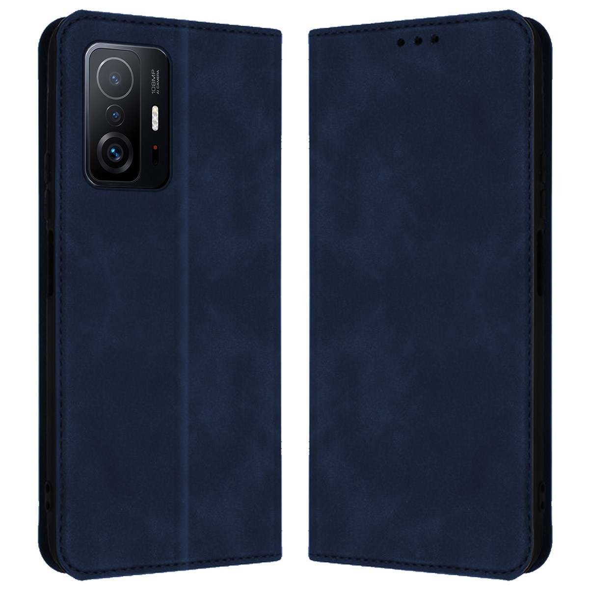 Funda Polipiel con tarjetero para Xiaomi 11T 5G / 11T Pro 5G color Azul
