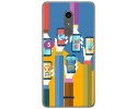 Funda Gel Tpu para Alcatel A3 XL Diseño Apps Dibujos