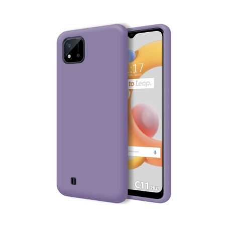 Funda Silicona Líquida Ultra Suave para Realme C11 2021 color Morada