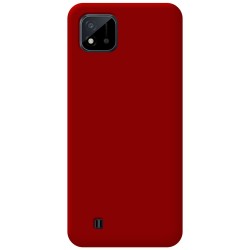 Funda Silicona Líquida Ultra Suave para Realme C11 2021 color Roja 2