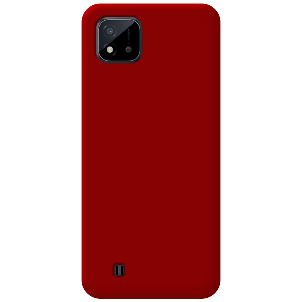 Funda Silicona Líquida Ultra Suave para Realme C11 2021 color Roja