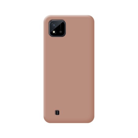Funda Silicona Líquida Ultra Suave para Realme C11 2021 color Rosa