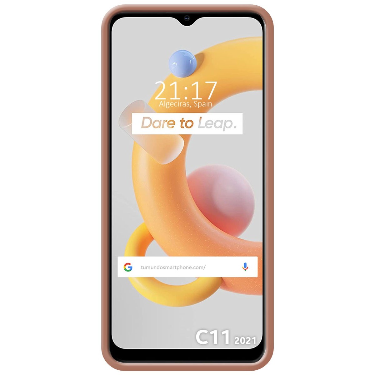 Funda Silicona Líquida Ultra Suave para Realme C11 2021 color Rosa