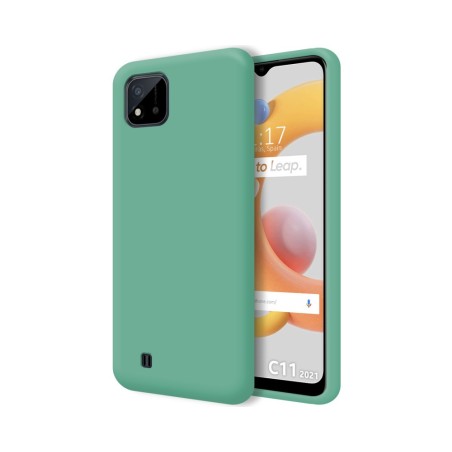 Funda Silicona Líquida Ultra Suave para Realme C11 2021 color Verde