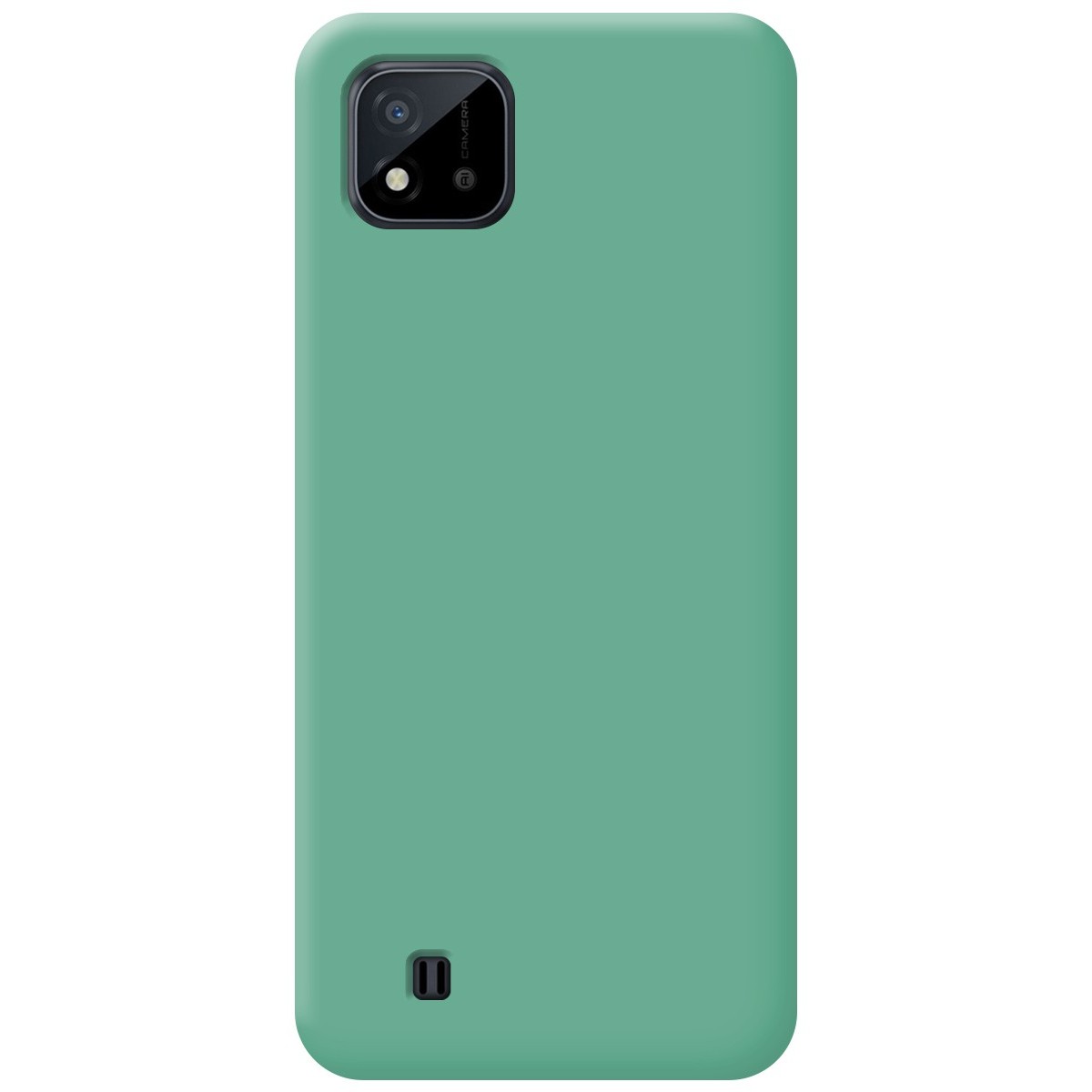 Funda Silicona Líquida Ultra Suave para Realme C11 2021 color Verde