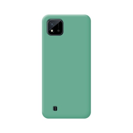 Funda Silicona Líquida Ultra Suave para Realme C11 2021 color Verde