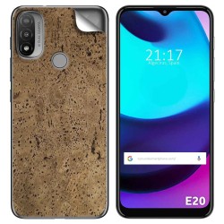 Pegatina Vinilo Autoadhesiva Textura Corcho para Motorola Moto E20
