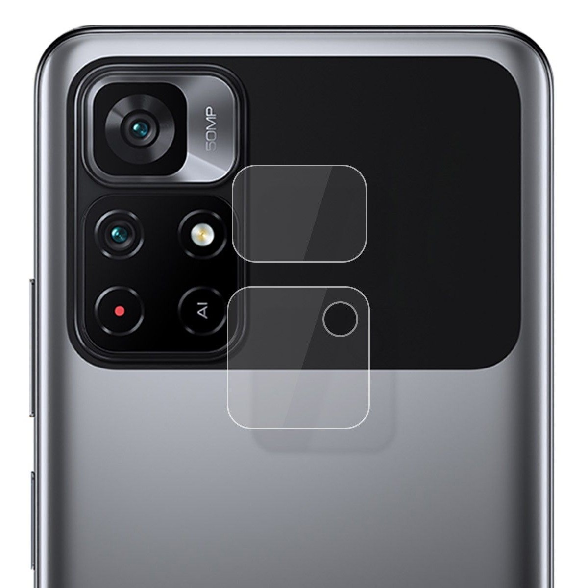 Protector Cristal Templado Cámara Trasera para Xiaomi POCO M4 Pro 5G Vidrio