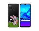 Funda Silicona Transparente para TCL 20Y diseño Conejo Dibujos