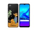 Funda Silicona Transparente para TCL 20Y diseño Jirafa Dibujos