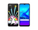 Funda Silicona Transparente para TCL 20Y diseño Unicornio Dibujos