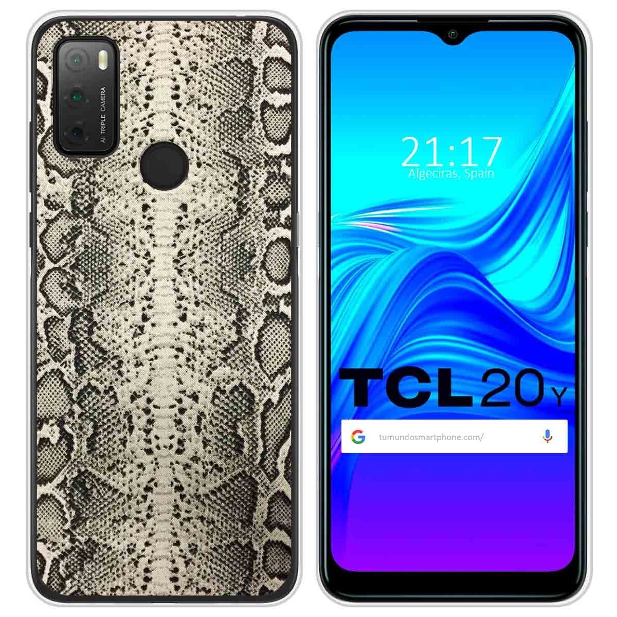 Funda Silicona para TCL 20Y diseño Animal 01 Dibujos