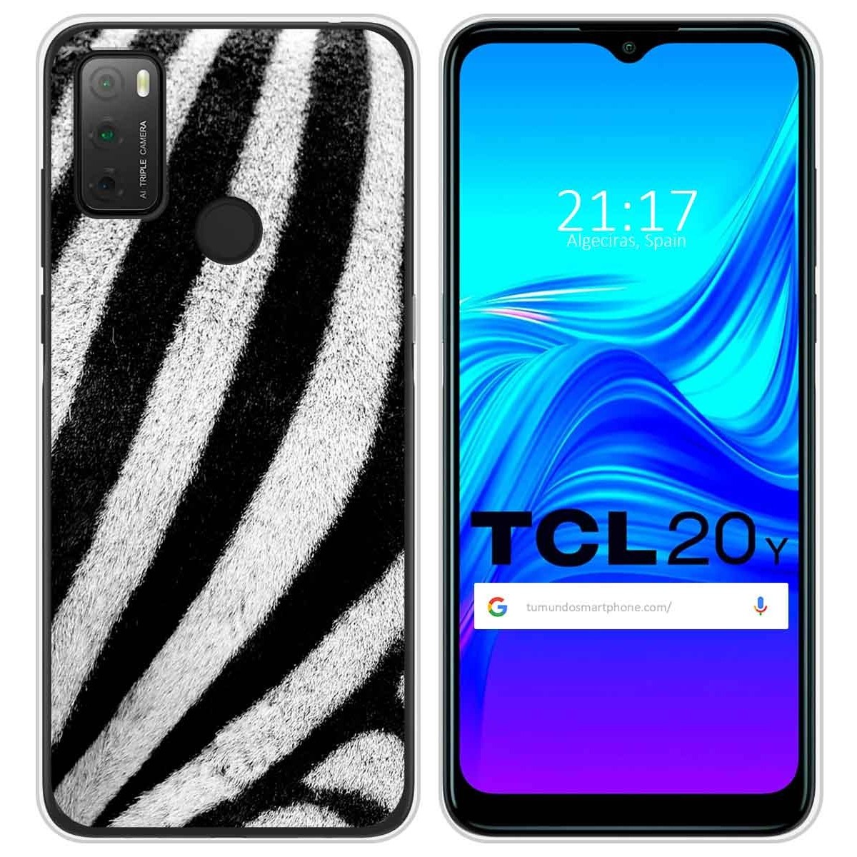 Funda Silicona para TCL 20Y diseño Animal 02 Dibujos