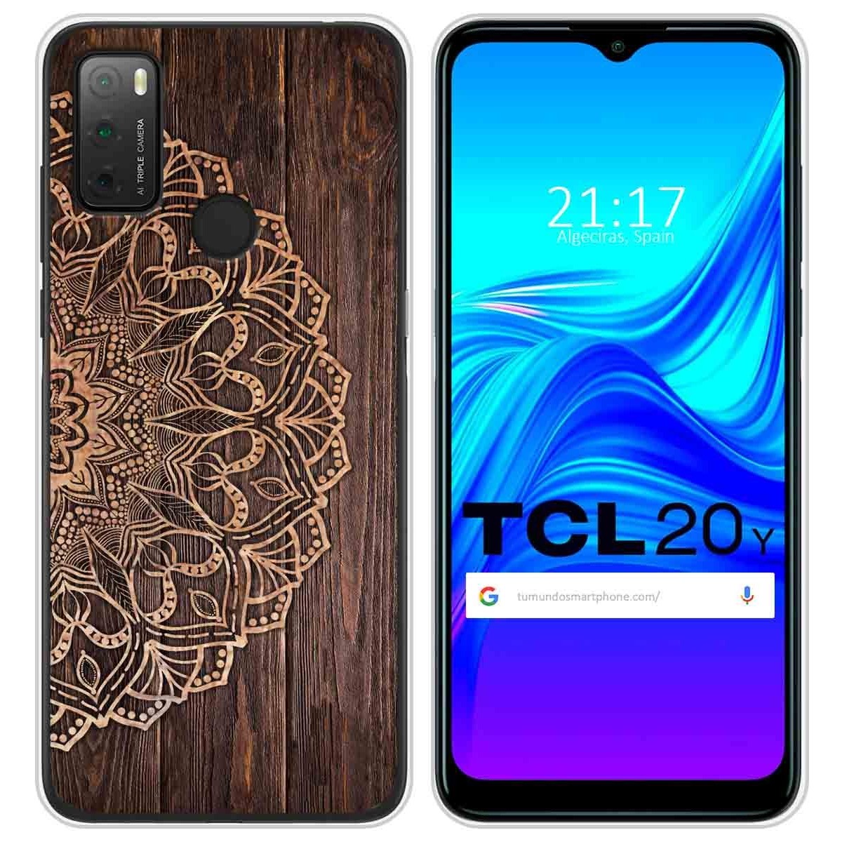 Funda Silicona para TCL 20Y diseño Madera 06 Dibujos