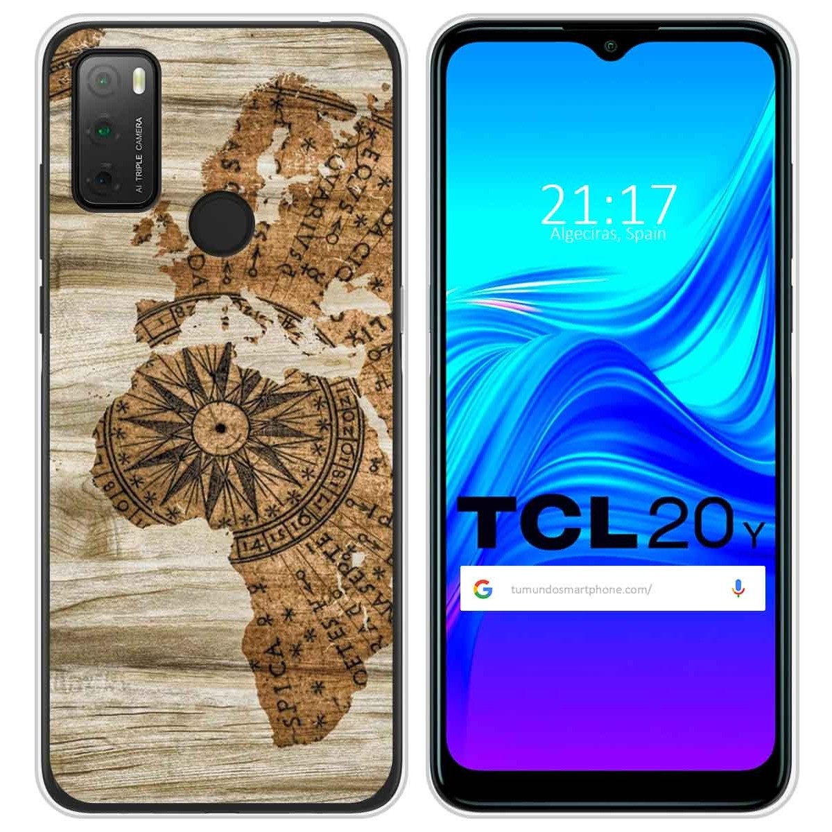 Funda Silicona para TCL 20Y diseño Madera 07 Dibujos