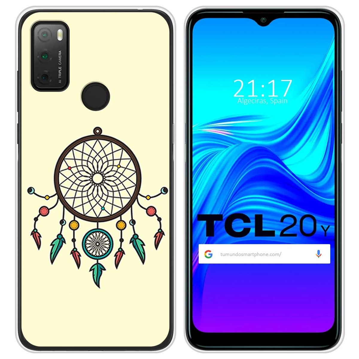 Funda Silicona para TCL 20Y diseño Atrapasueños Dibujos