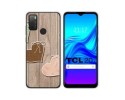 Funda Silicona para TCL 20Y diseño Corazones Madera Dibujos