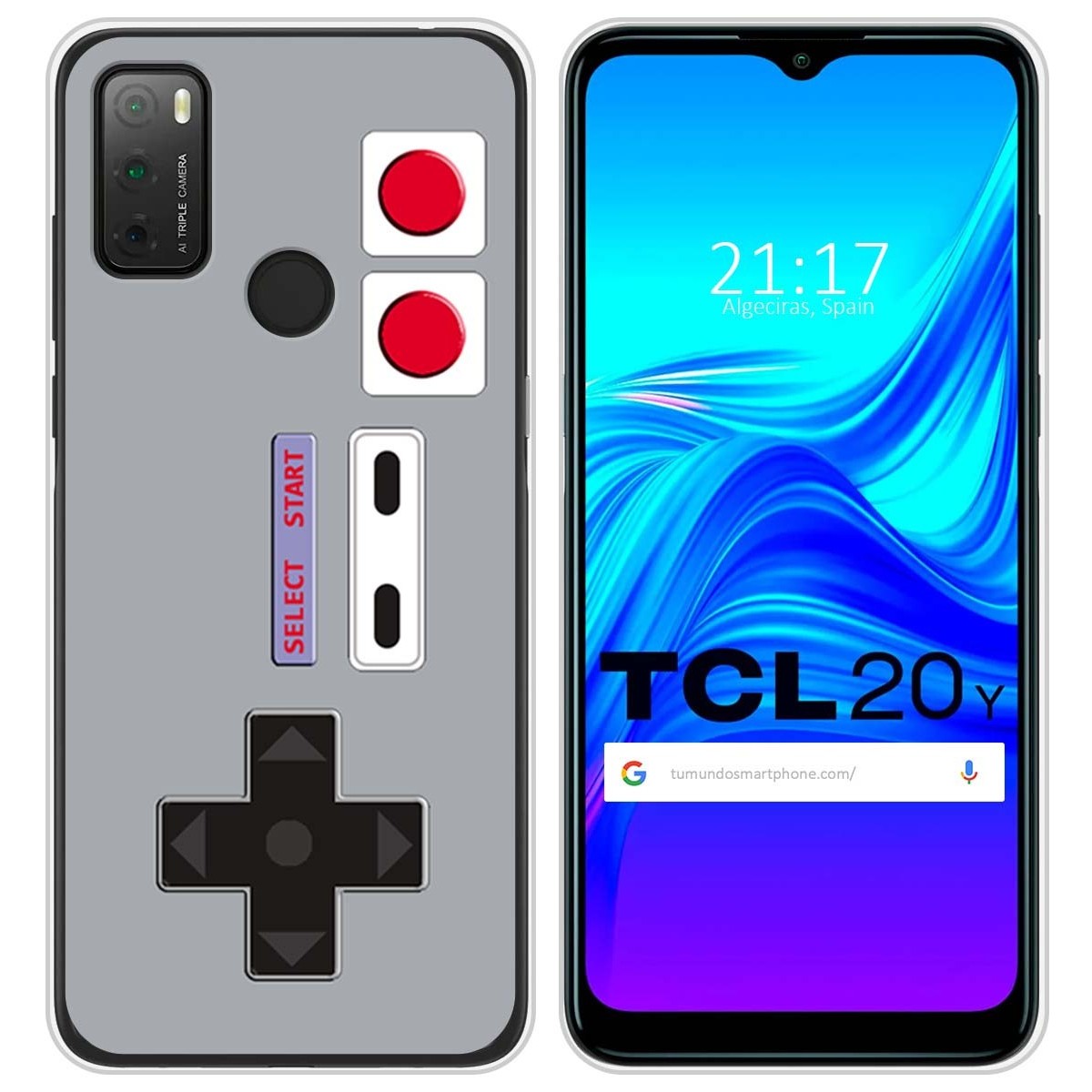 Funda Silicona para TCL 20Y diseño Consola Dibujos