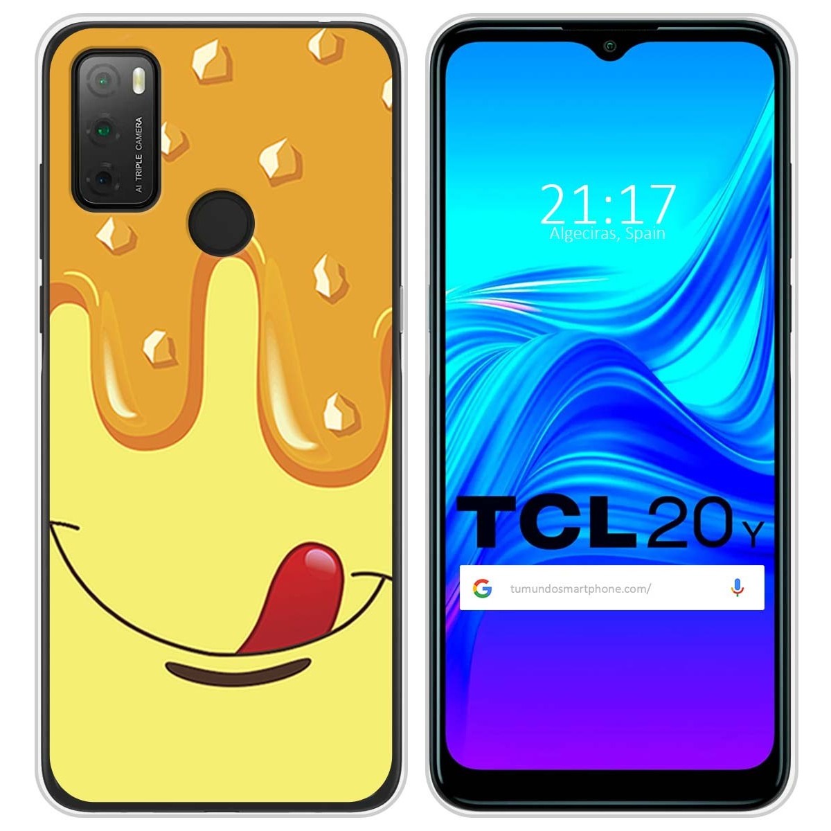 Funda Silicona para TCL 20Y diseño Helado Vainilla Dibujos