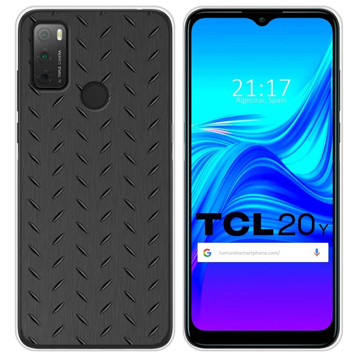 Funda Silicona para TCL 20Y diseño Metal Dibujos