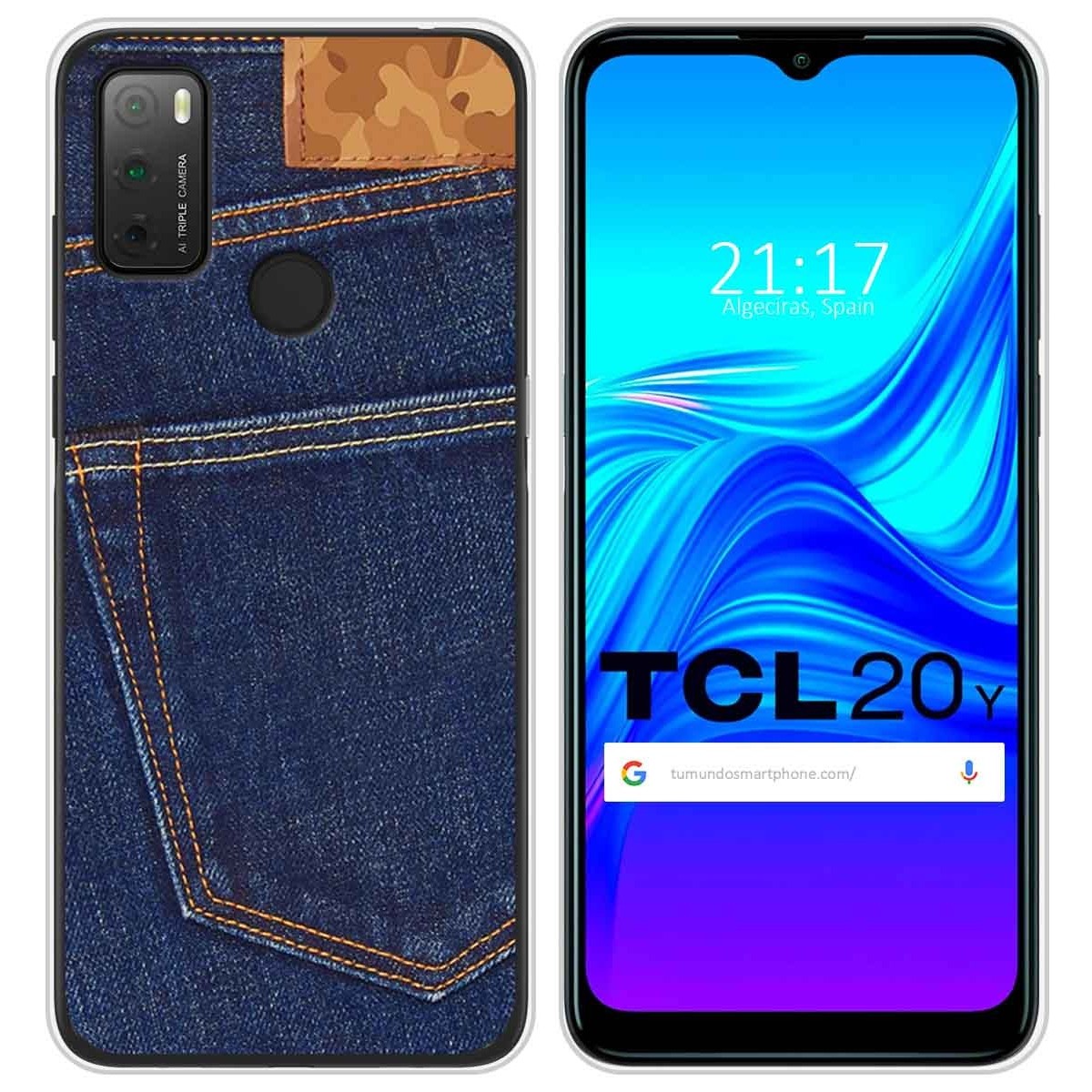 Funda Silicona para TCL 20Y diseño Vaquero Dibujos