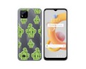 Funda Silicona Transparente para Realme C11 2021 diseño Cactus Dibujos