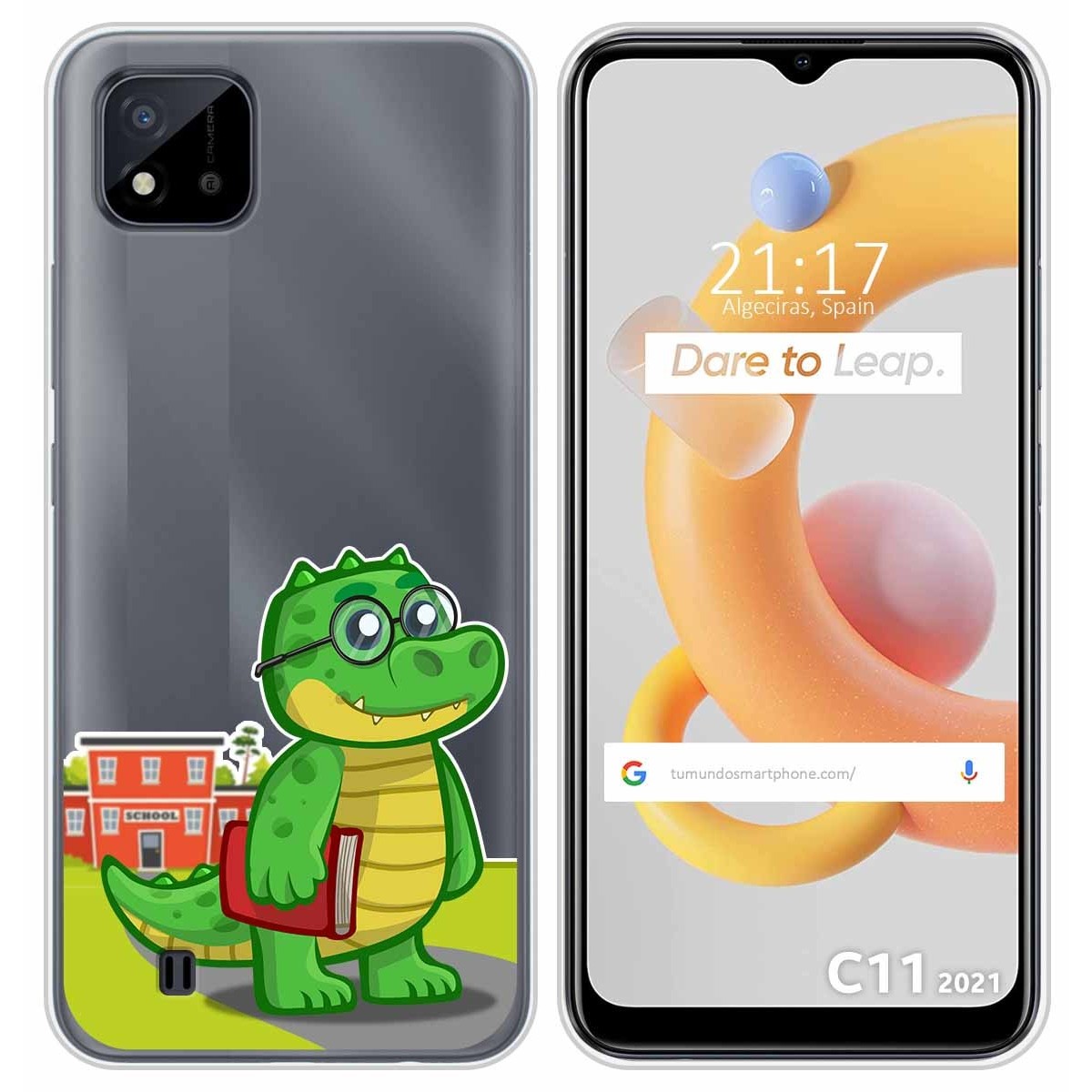 Funda Silicona Transparente para Realme C11 2021 diseño Coco Dibujos