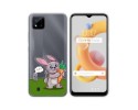 Funda Silicona Transparente para Realme C11 2021 diseño Conejo Dibujos