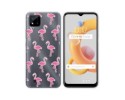 Funda Silicona Transparente para Realme C11 2021 diseño Flamenco Dibujos