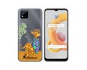 Funda Silicona Transparente para Realme C11 2021 diseño Jirafa Dibujos
