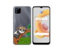 Funda Silicona Transparente para Realme C11 2021 diseño Panda Dibujos