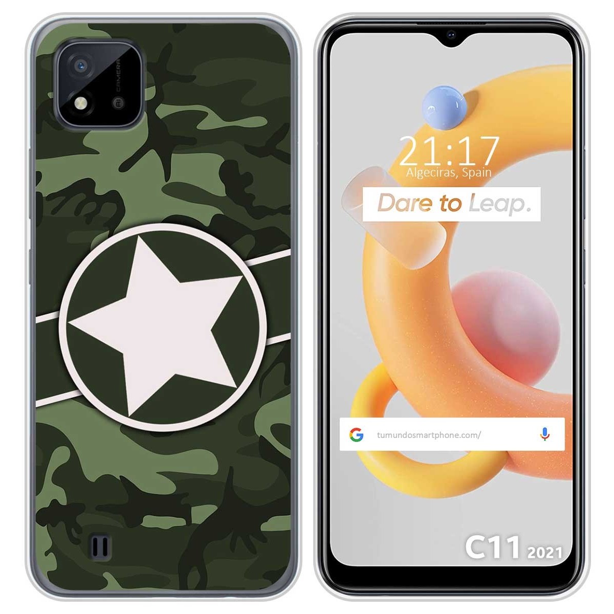 Funda Silicona para Realme C11 2021 diseño Camuflaje 01 Dibujos