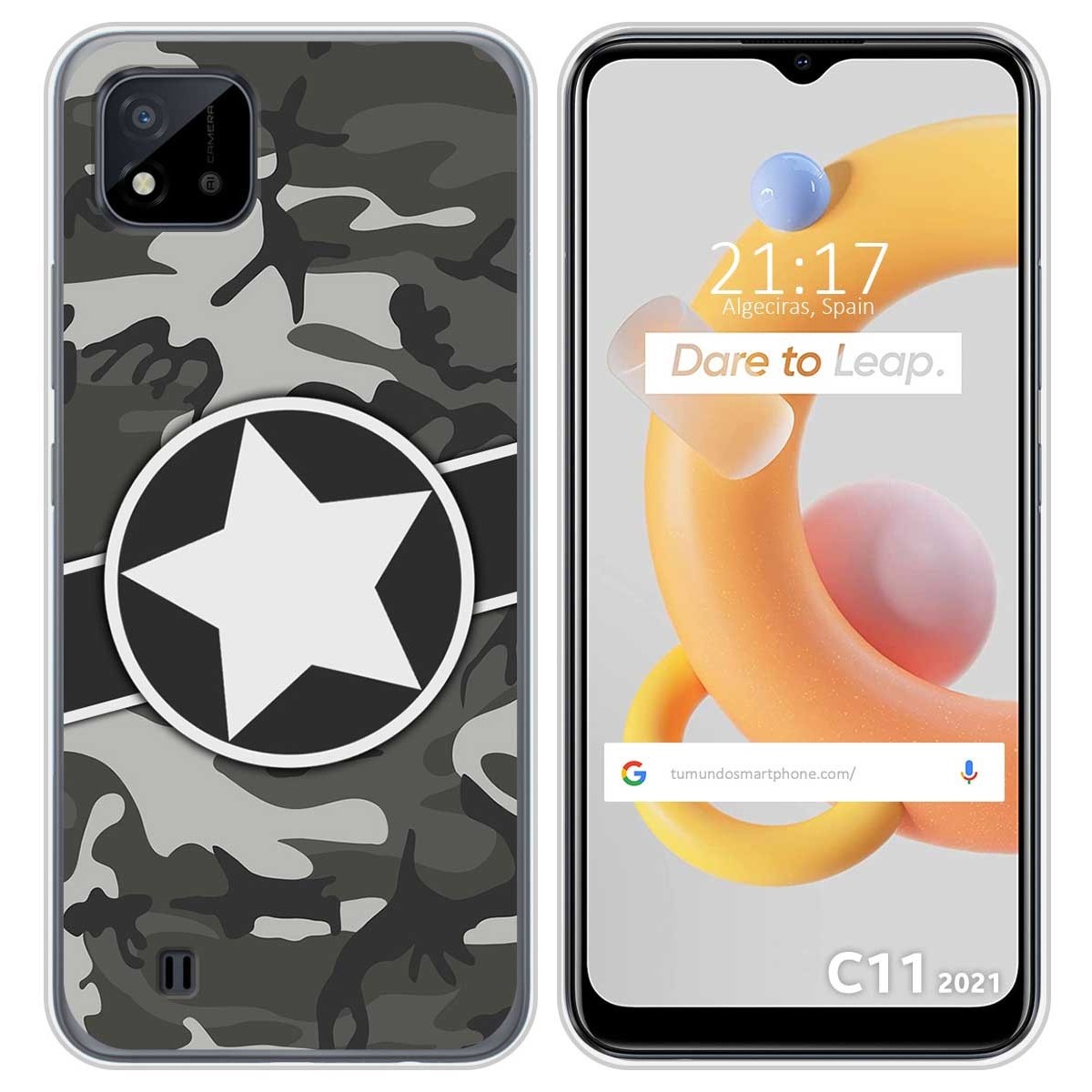Funda Silicona para Realme C11 2021 diseño Camuflaje 02 Dibujos
