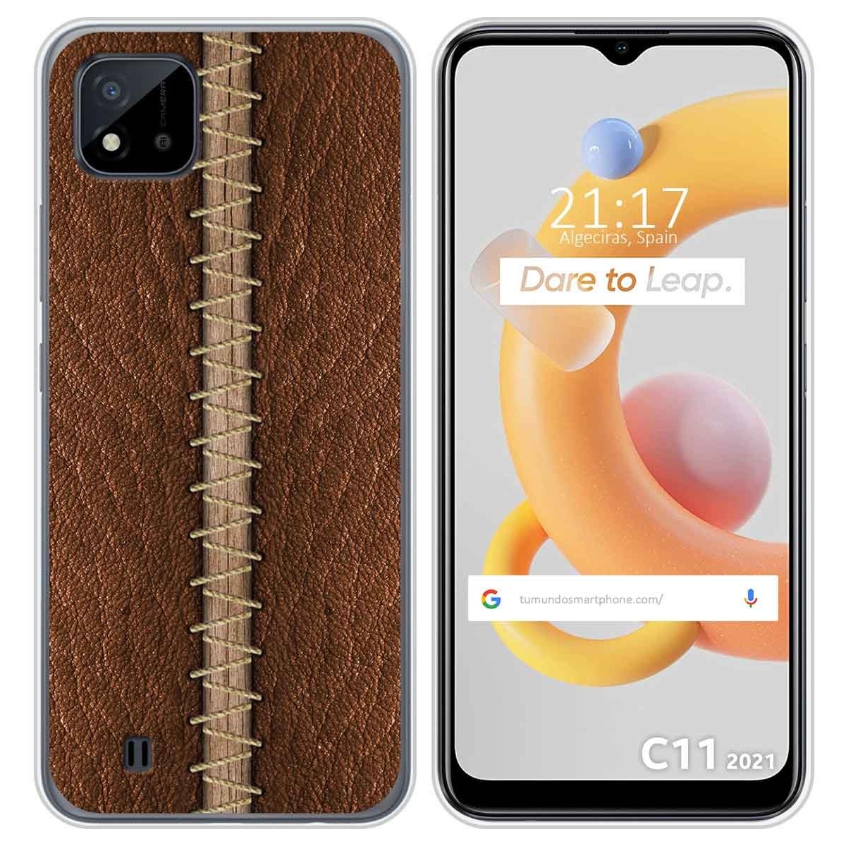 Funda Silicona para Realme C11 2021 diseño Cuero 01 Dibujos