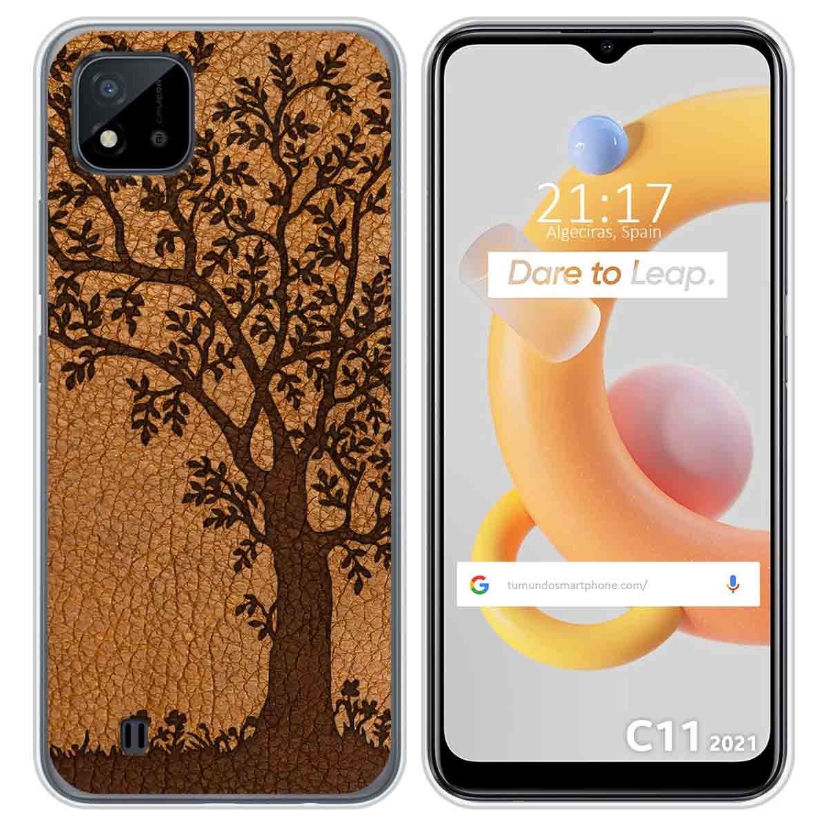 Funda Silicona para Realme C11 2021 diseño Cuero 03 Dibujos