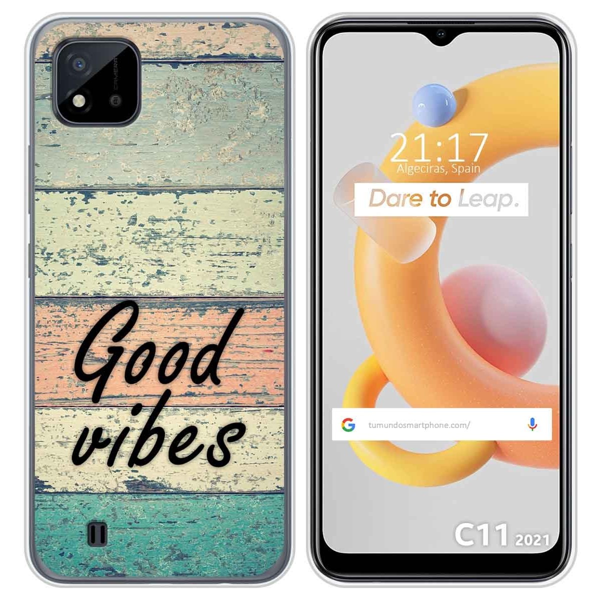 Funda Silicona para Realme C11 2021 diseño Madera 01 Dibujos