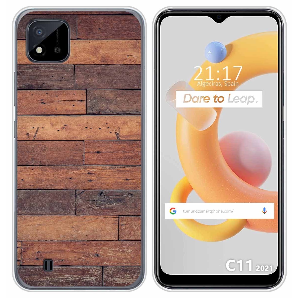Funda Silicona para Realme C11 2021 diseño Madera 03 Dibujos